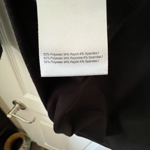 Halston Studio Style HSWS2170002 Black Oversized Zip Front Hoodie - Picture 7 of 7